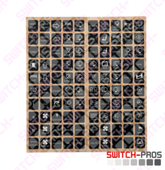 Vertical Switch Legends for Switch-Pros System