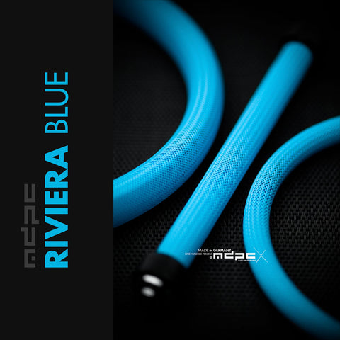 Riviera Blue Braided Cable Sleeve (Victron Blue)